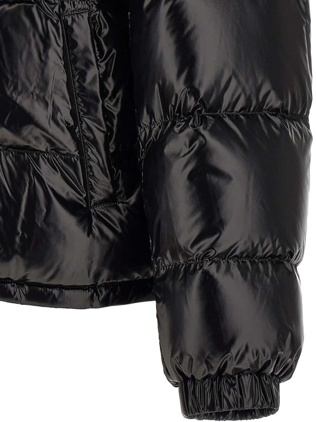 Black Nylon Full-Length Jacket