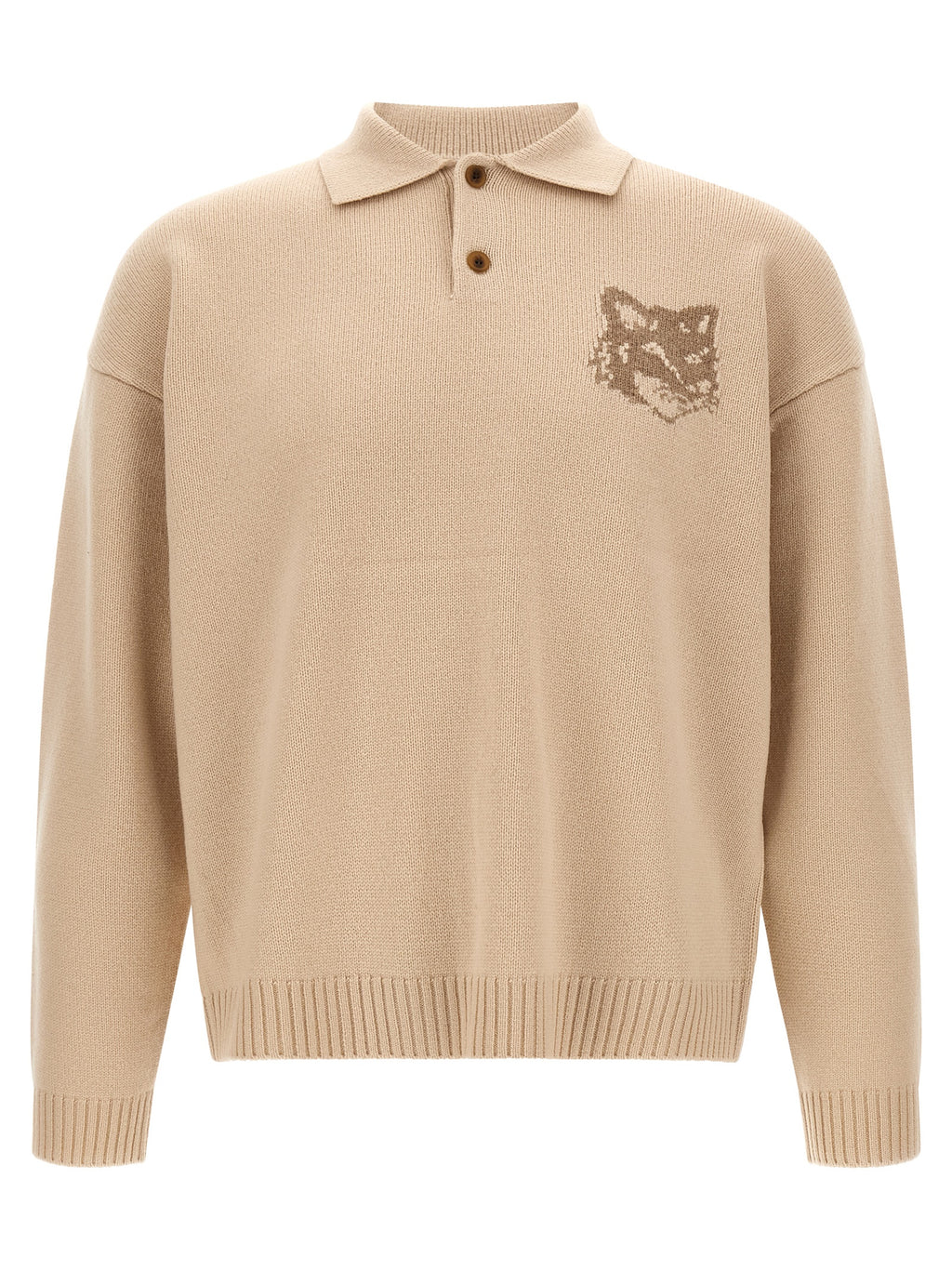 Beige Wool Cardigan