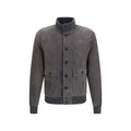 Brown Calf Leather Bos Taurus Bomber