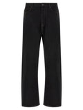 Black Cotton Relaxed Fit Jeans