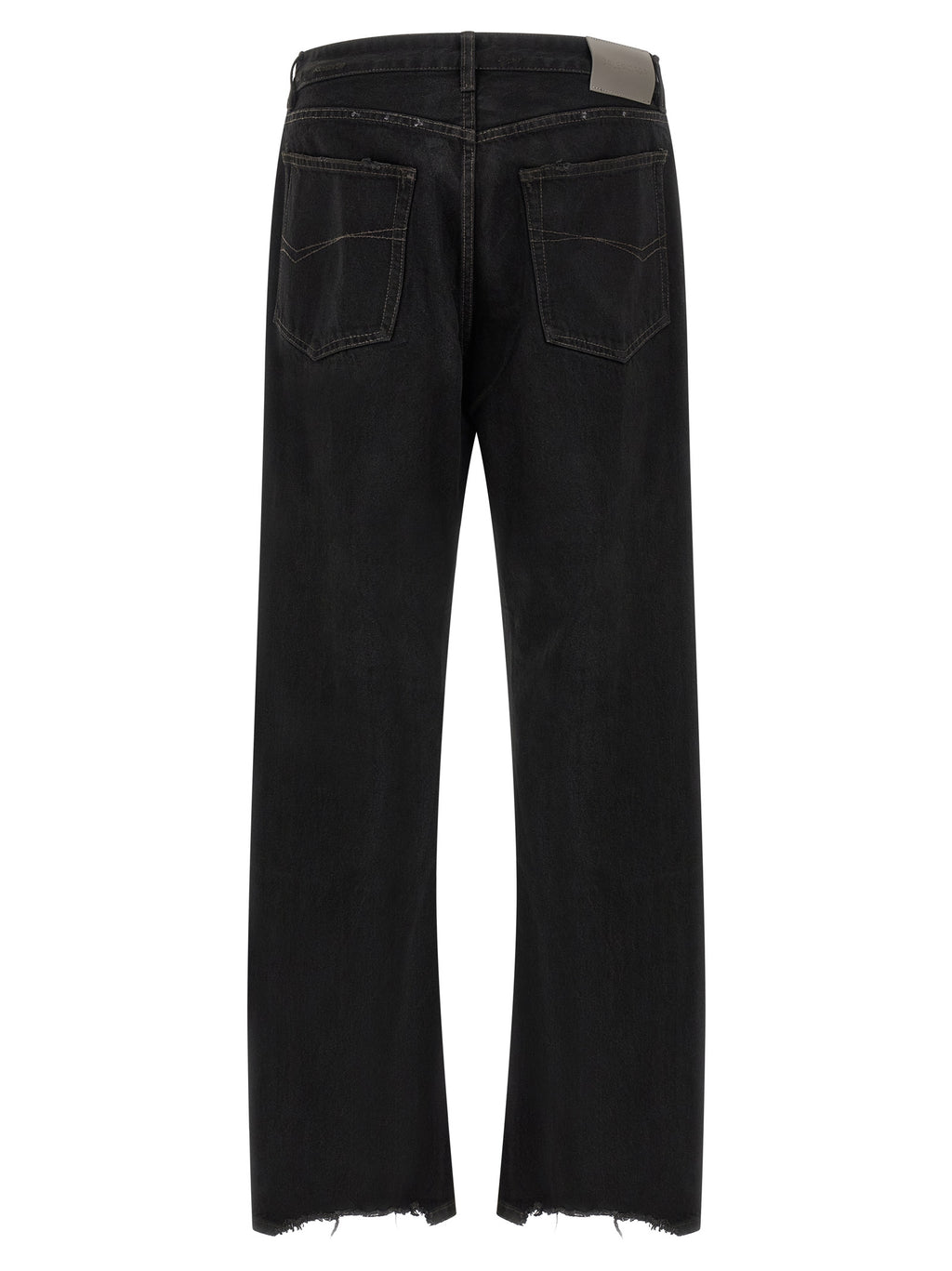 Black Cotton Relaxed Fit Jeans