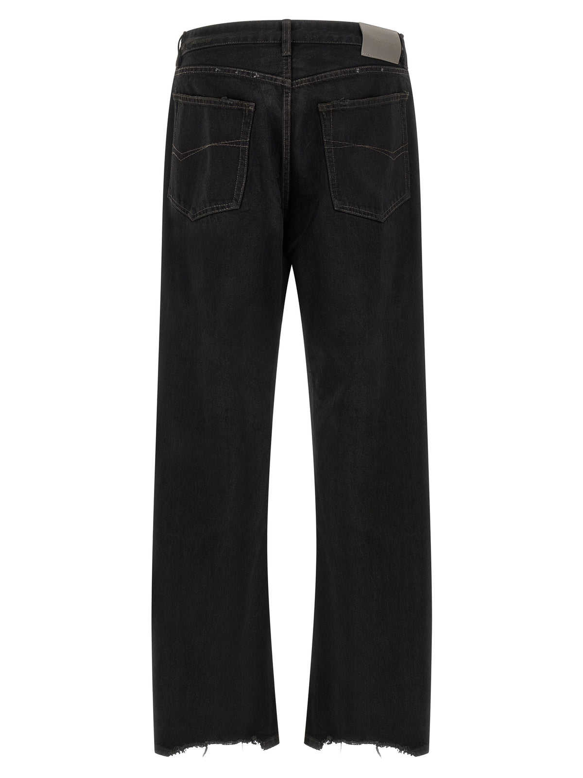 Black Cotton Relaxed Fit Jeans