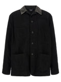 Black Wool Full-Length Jacket