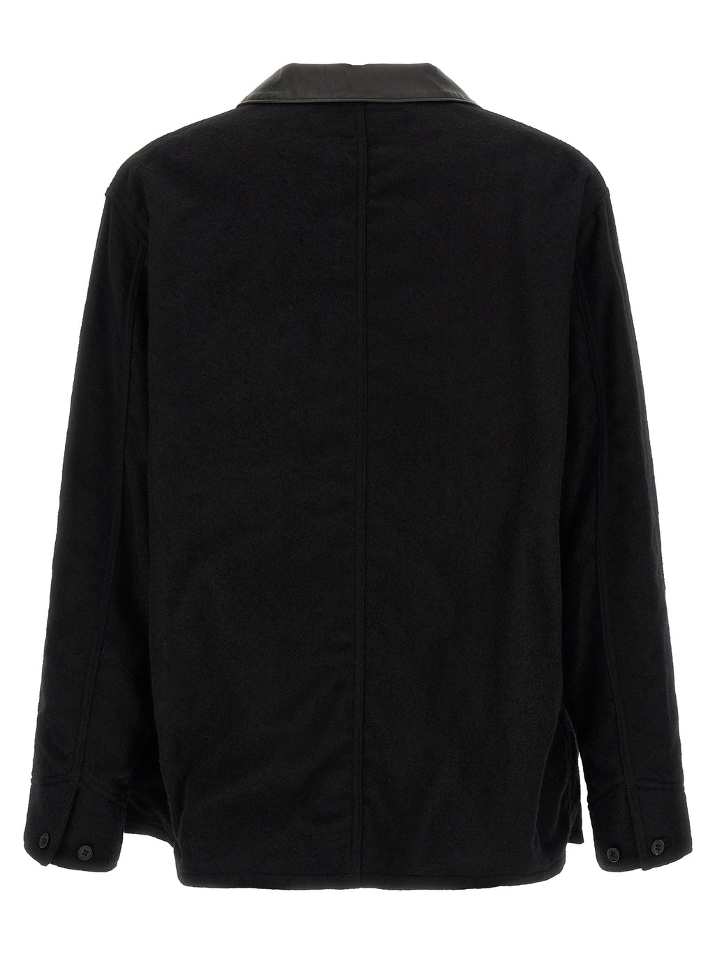 Black Wool Full-Length Jacket