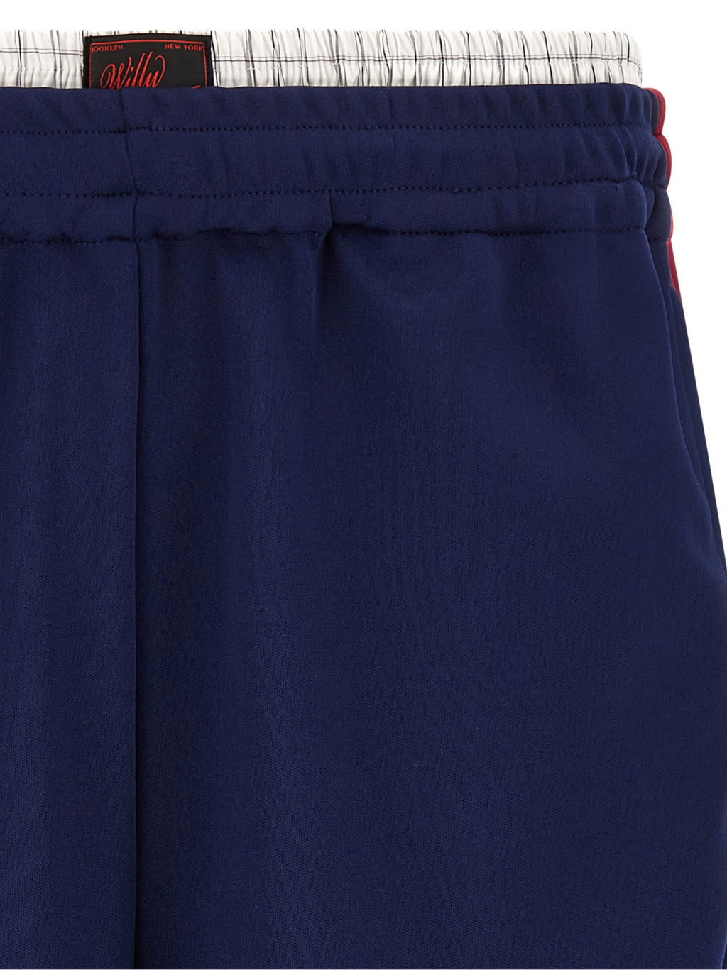 Blue Polyester Bermuda Shorts