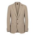 Beige Linen Men Jacket