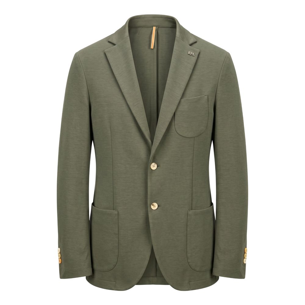 Green Cotton Men's Jacket