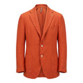 Orange Linen Men Jacket