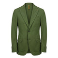 Green Cotton Men Jacket