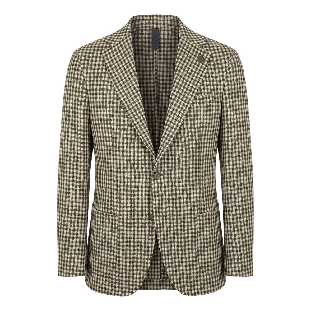 Green Viscose Men's Jacket