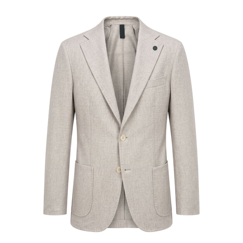 Grey Wool Men Jacket