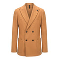 Brown Wool Men Jacket