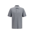 Gray Cotton Polo Shirt