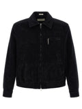 Black Cotton Full-Length Jacket