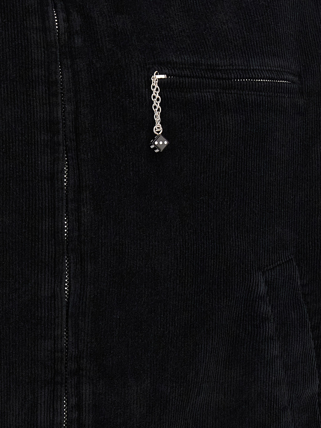 Black Cotton Full-Length Jacket