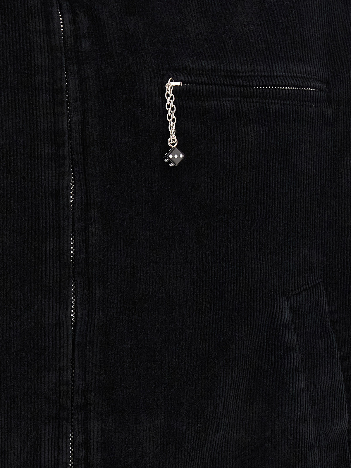 Black Cotton Full-Length Jacket