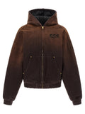 Brown Cotton Shell Jacket