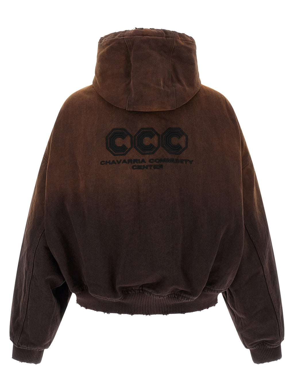 Brown Cotton Shell Jacket
