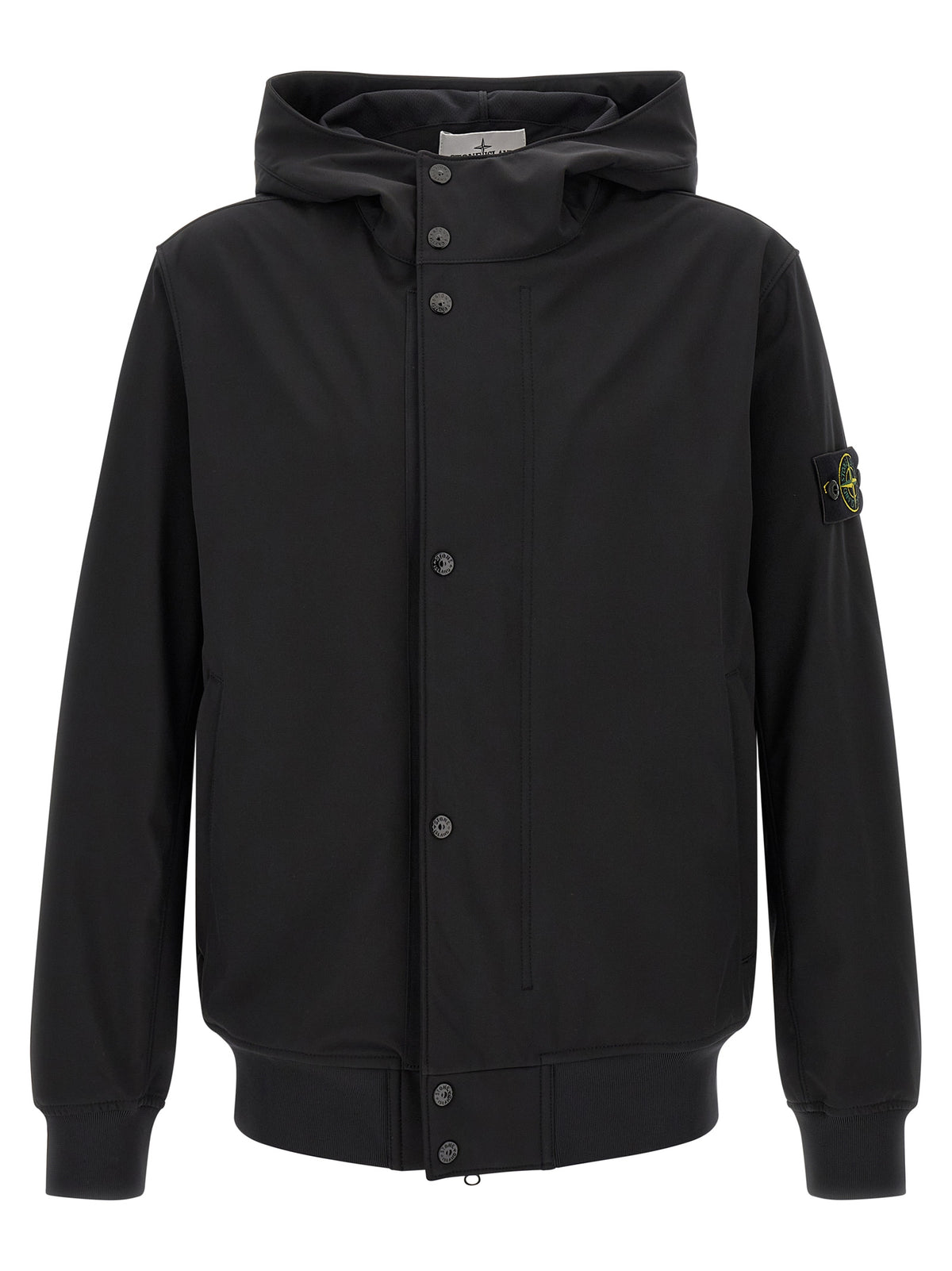 Black Polyester Shell Jacket