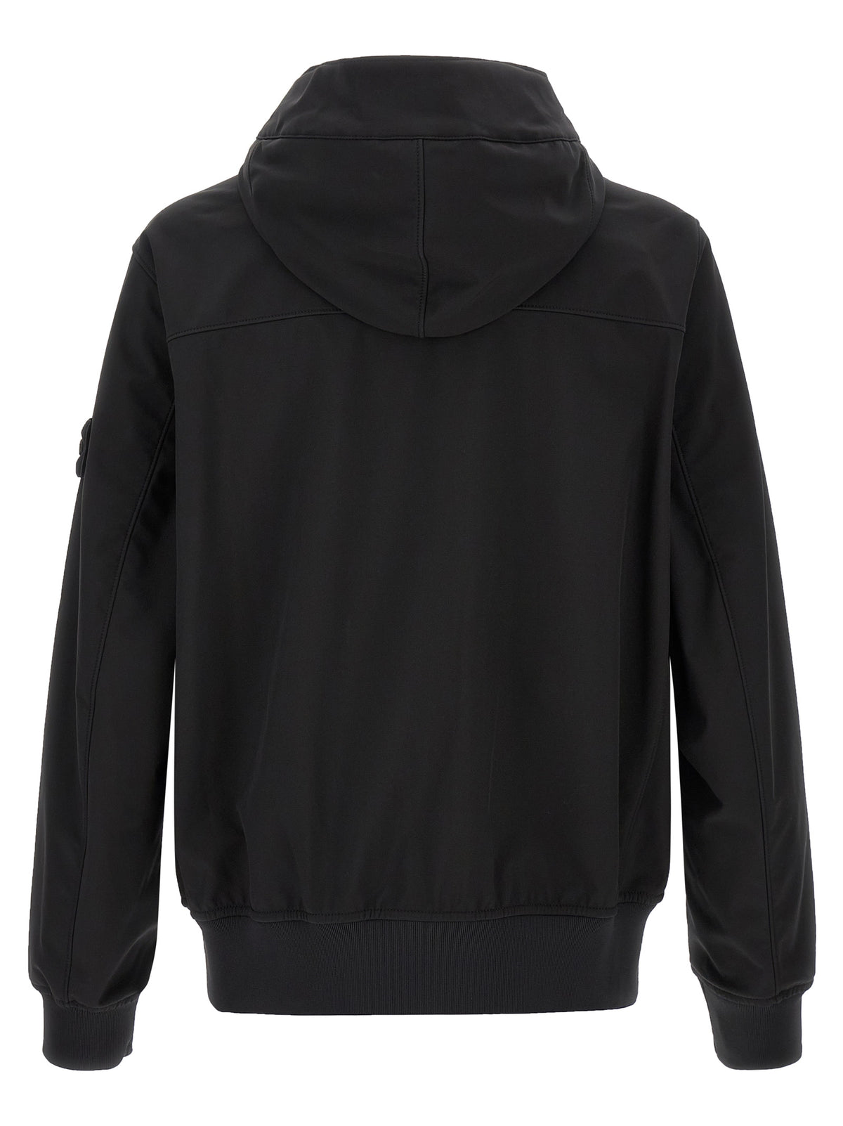 Black Polyester Shell Jacket