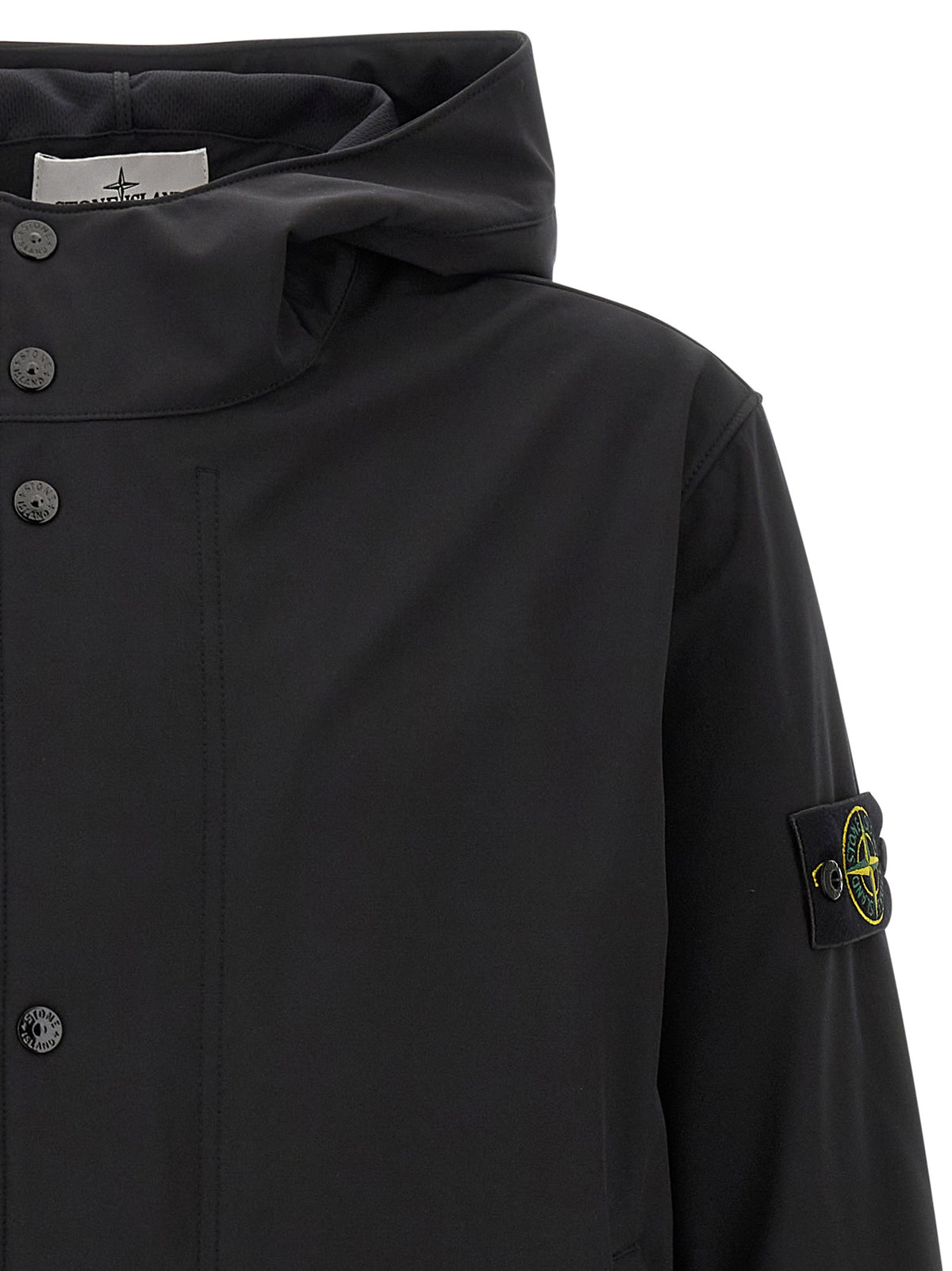 Black Polyester Shell Jacket
