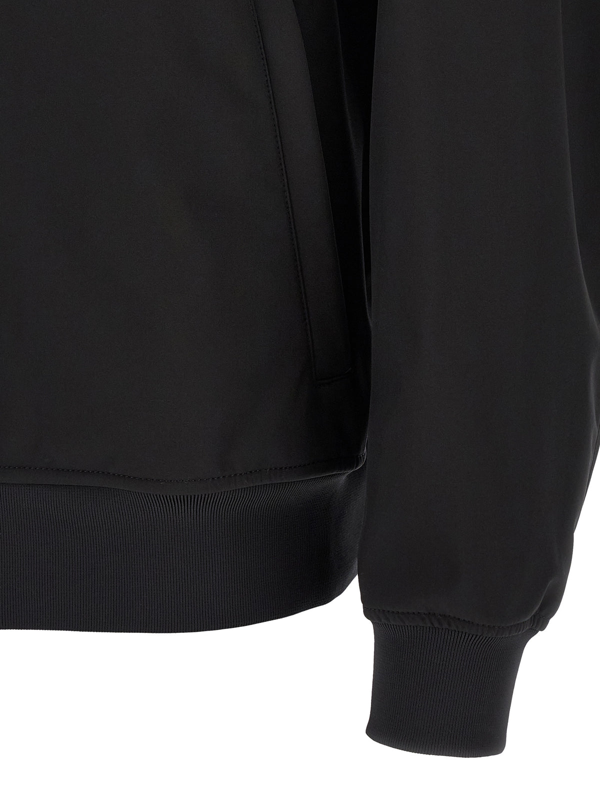 Black Polyester Shell Jacket