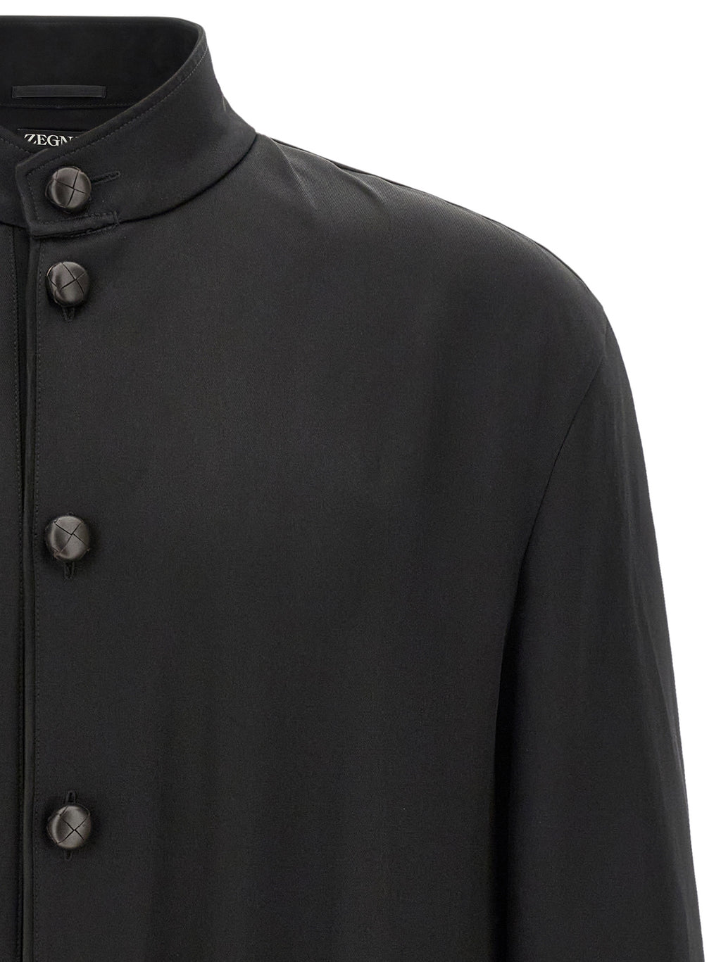 Black Satin Sweatshirt