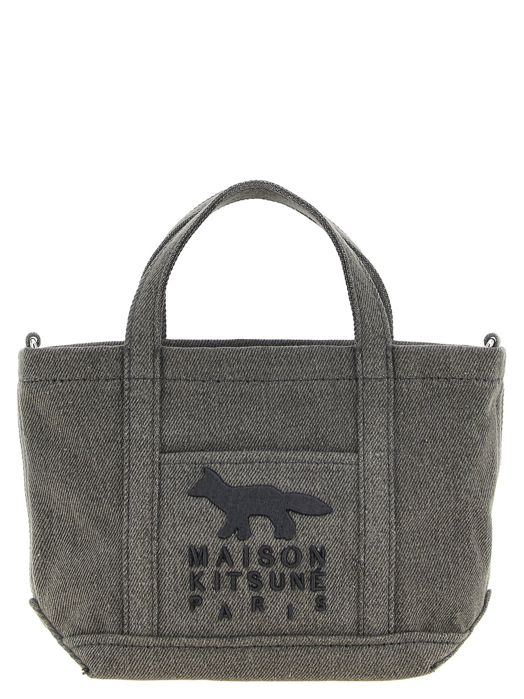 Gray Cotton Tote Bag