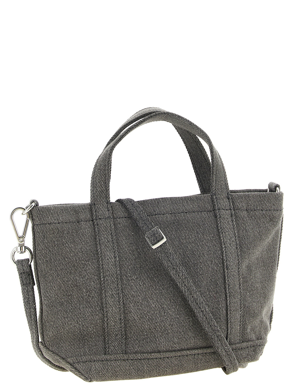 Gray Cotton Tote Bag