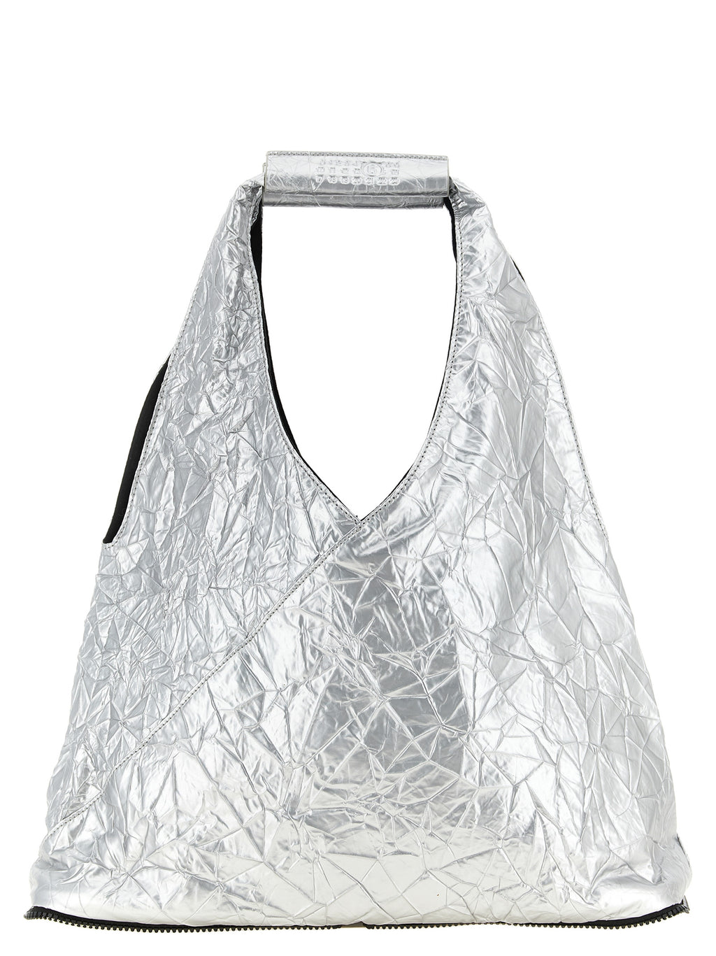 Silver Polyethylene Tote Bag