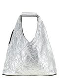 Silver Polyethylene Tote Bag