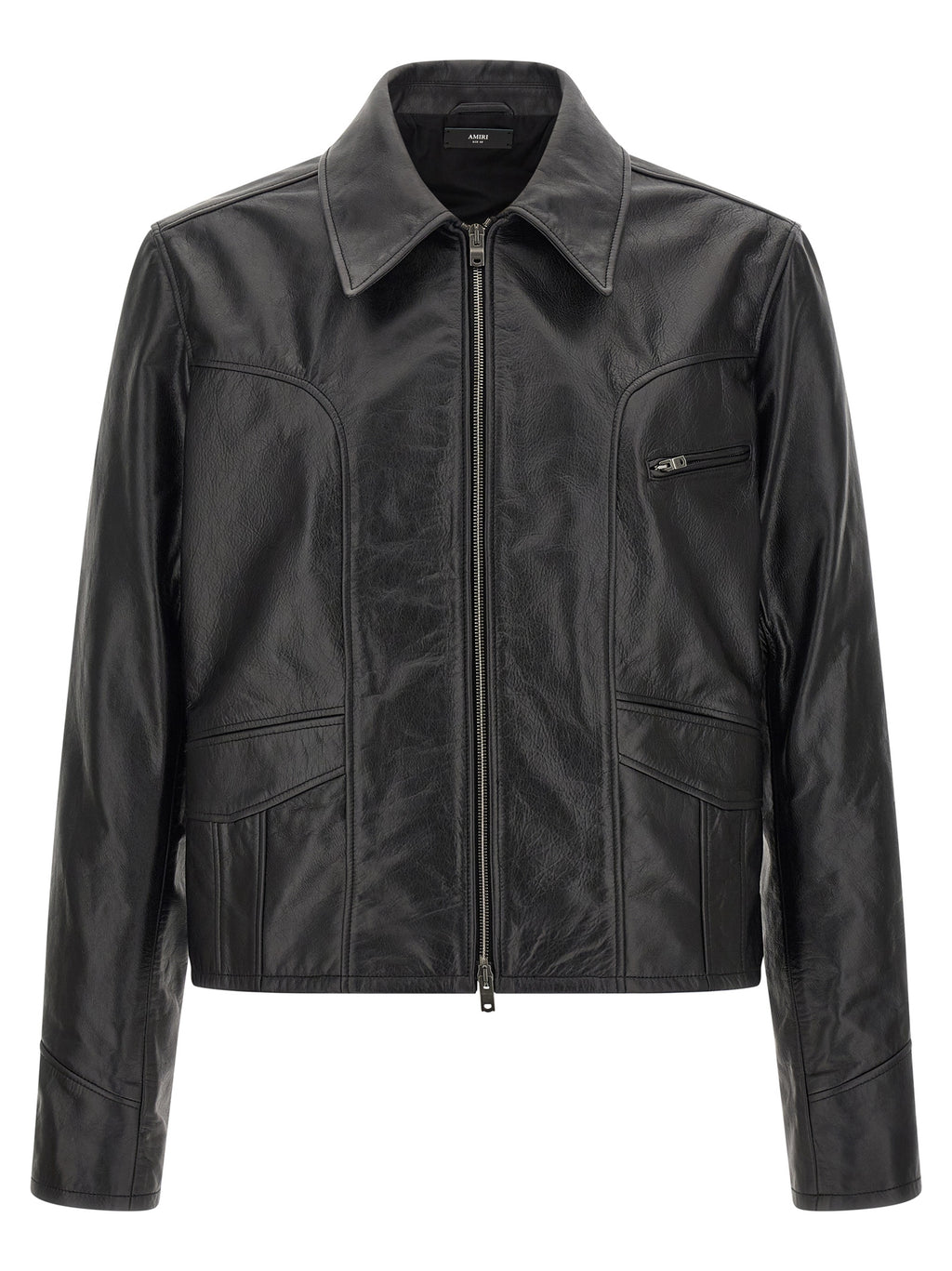 Black Calfskin Leather Jacket