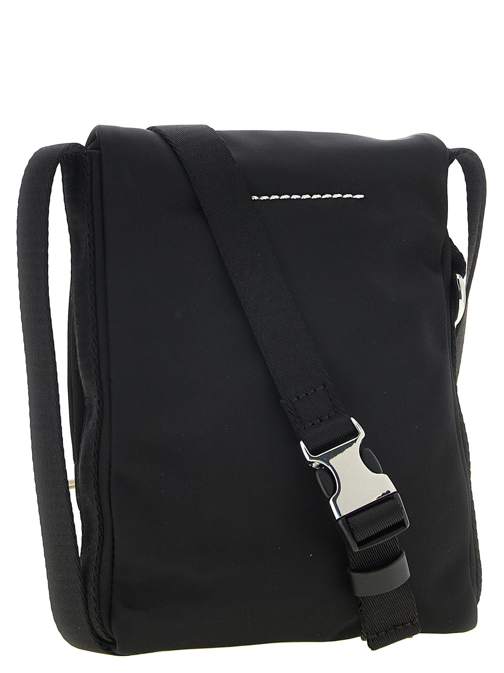 Black Polyamide Crossbody Bag
