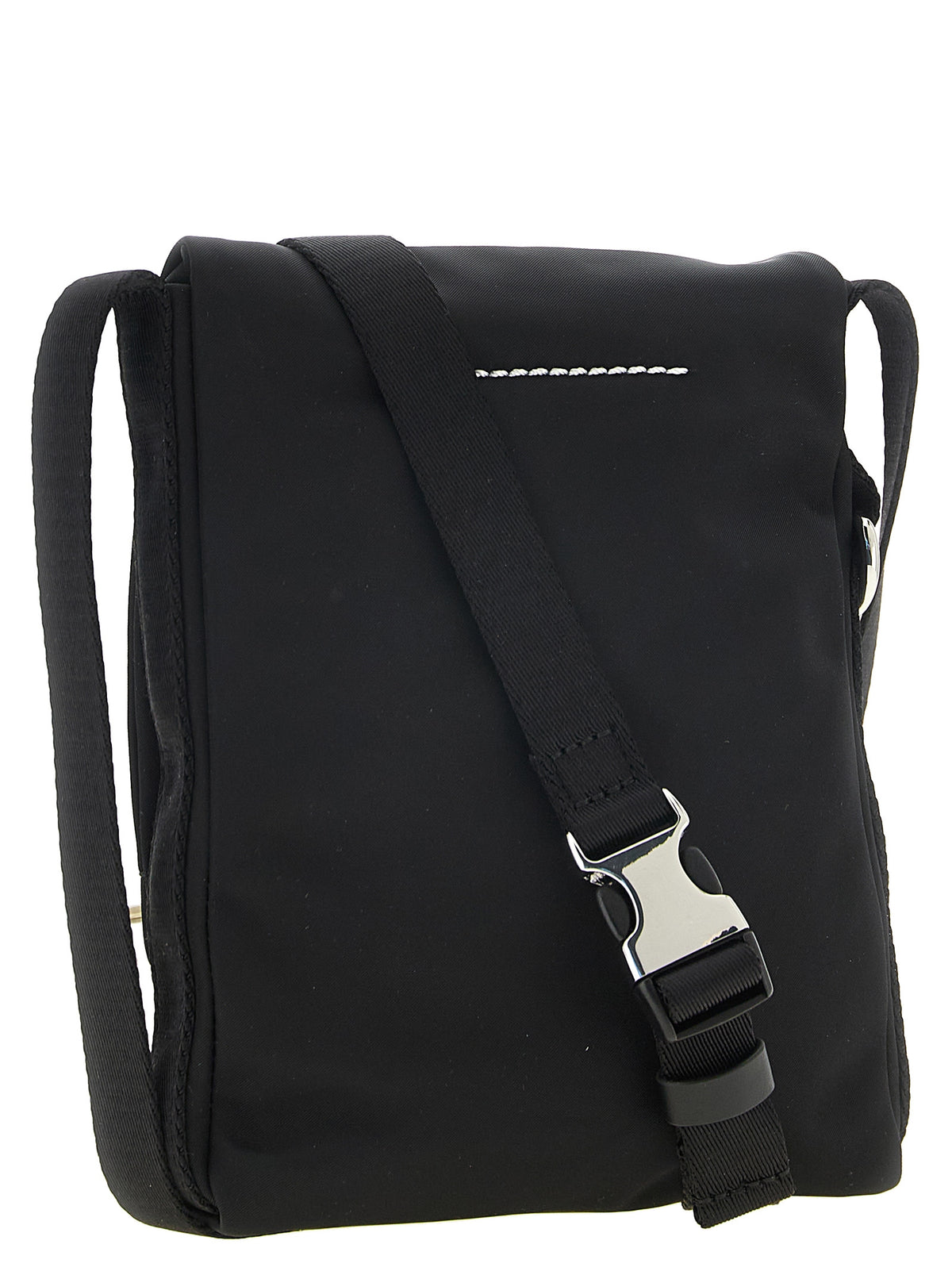 Black Polyamide Crossbody Bag