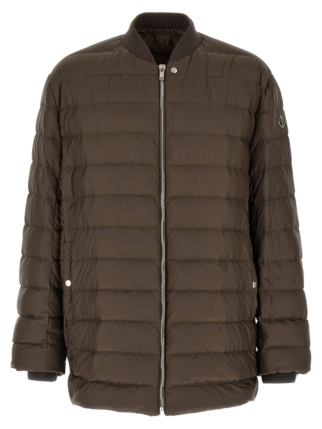 Brown Polyester Bomber