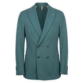 Green Viscose Men Jacket