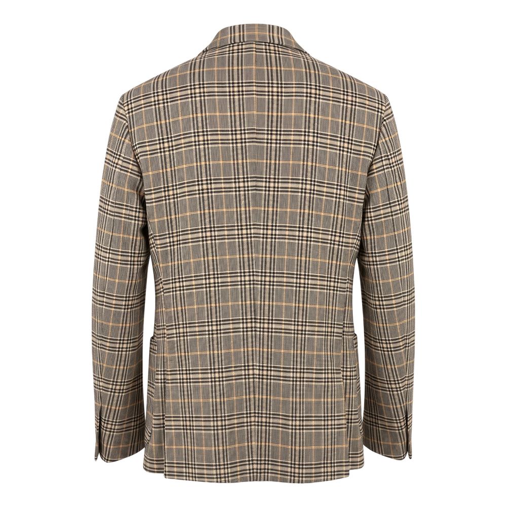 Yellow Wool Men Jacket