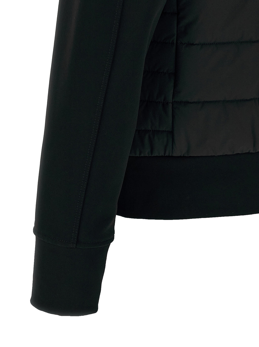 Black Polyamide Full-Length Jacket