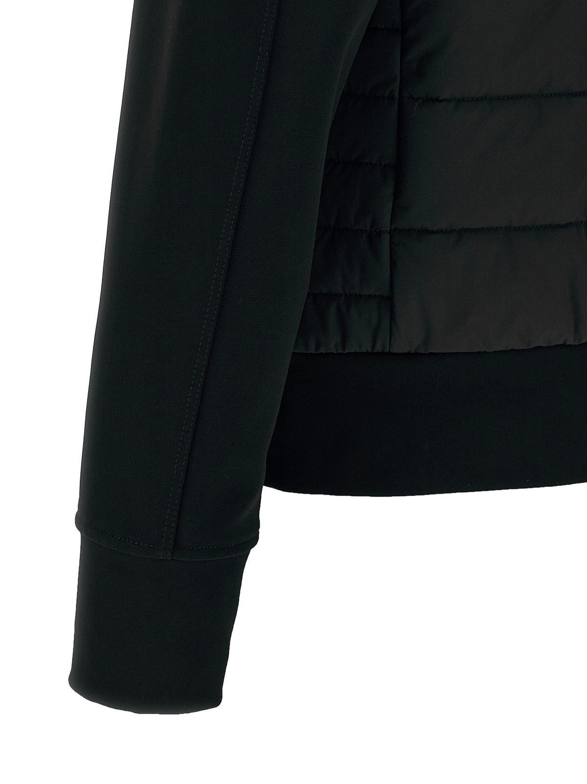 Black Polyamide Full-Length Jacket