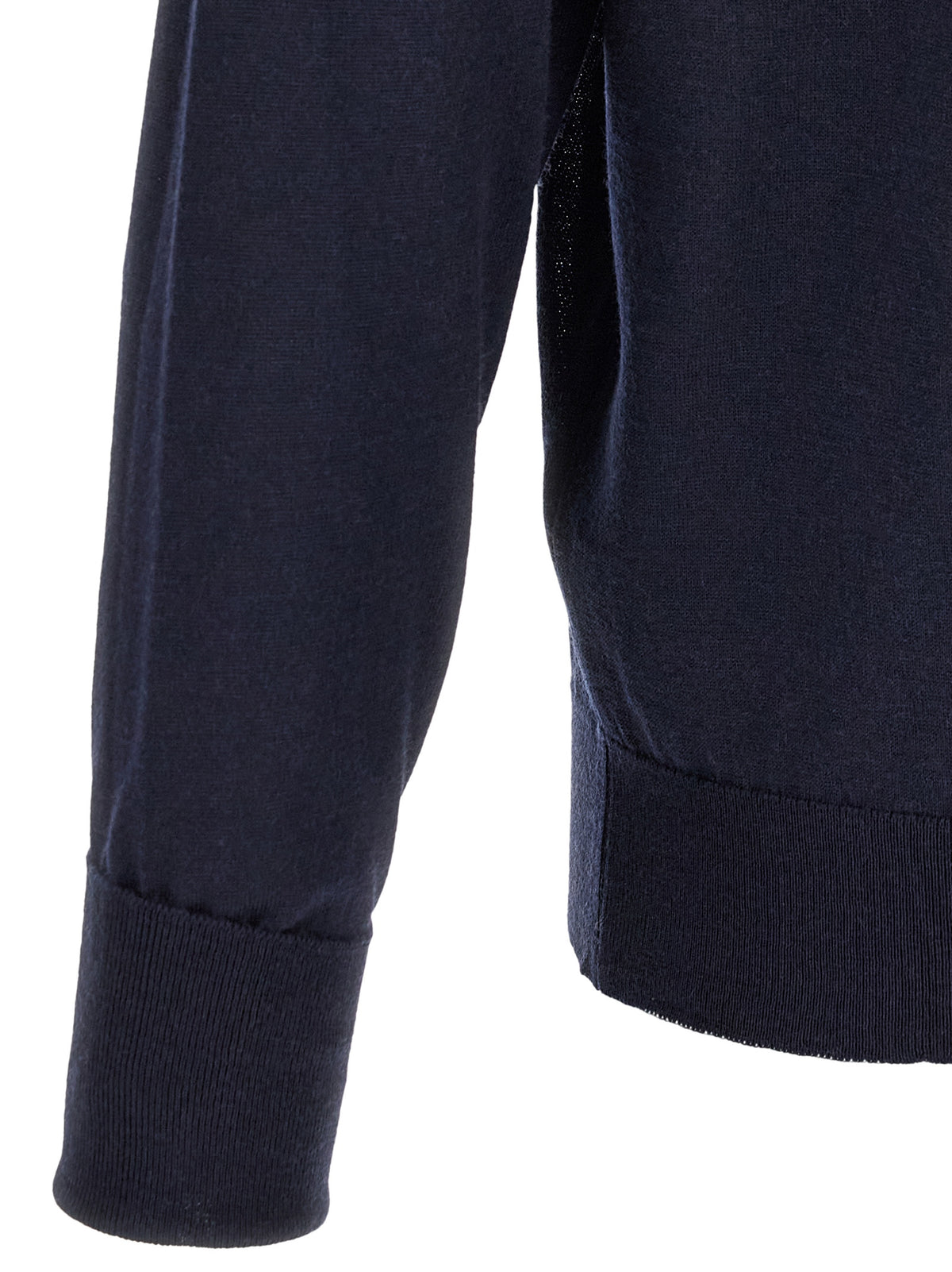 Blue Merino Wool Cardigan