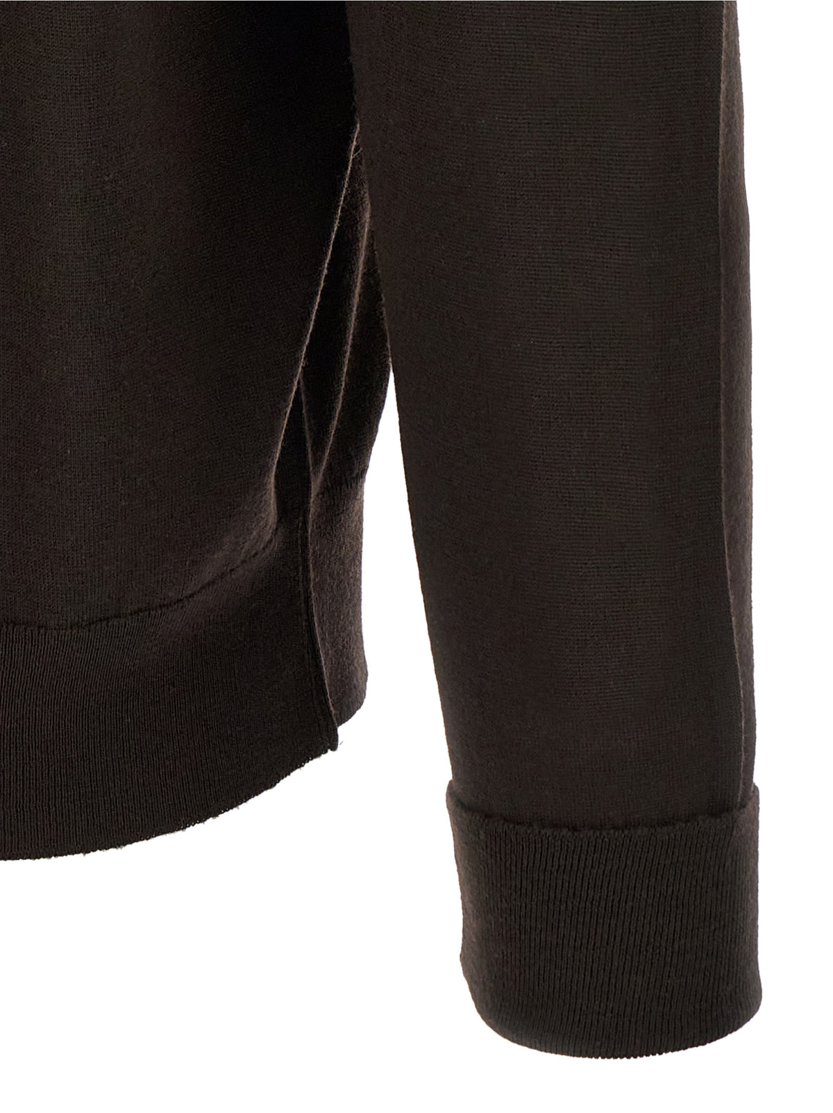 Brown Merino Wool Polo Shirt