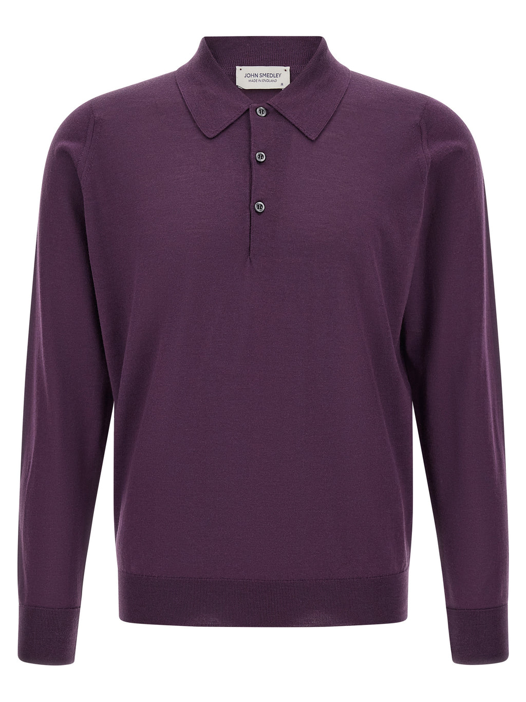 Purple Merino Wool Polo Shirt