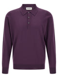 Purple Merino Wool Polo Shirt