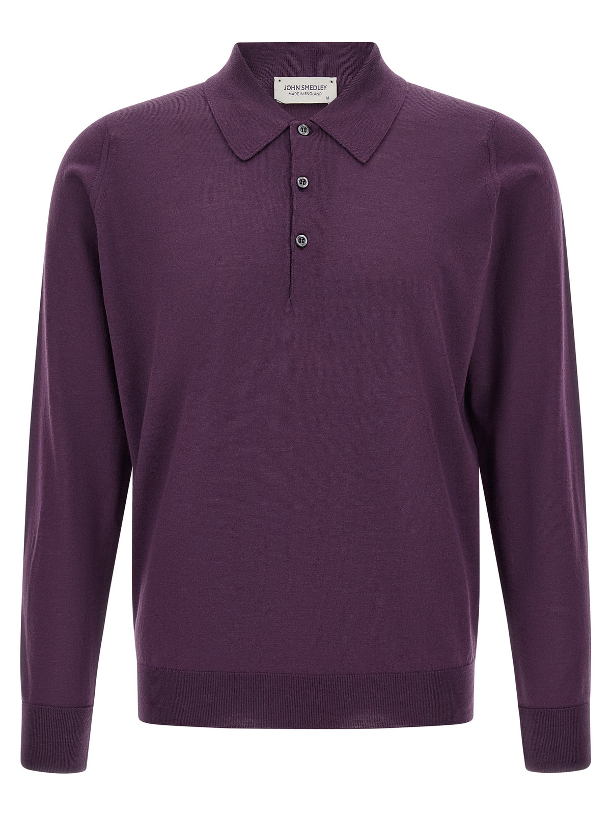 Purple Merino Wool Polo Shirt