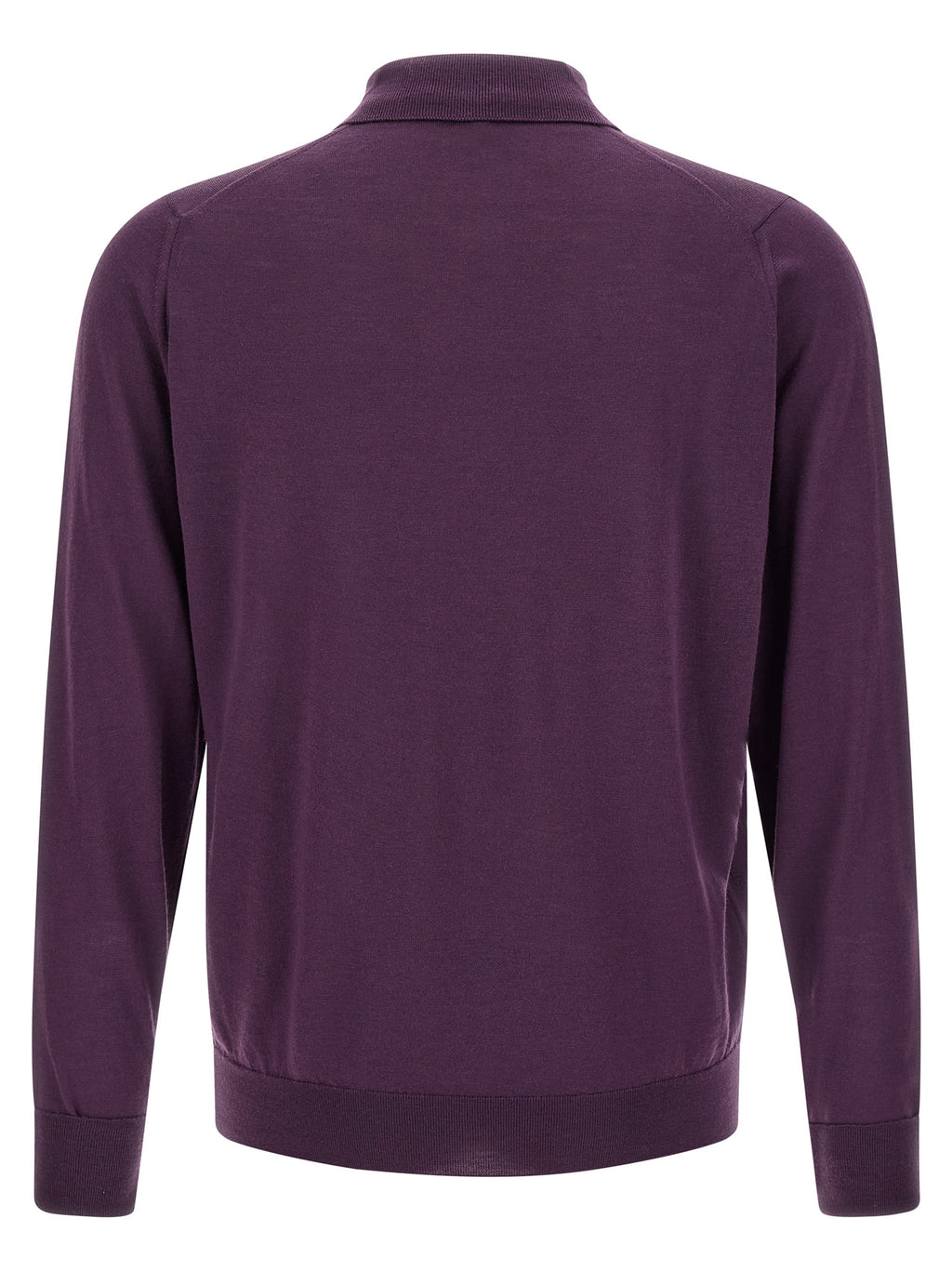 Purple Merino Wool Polo Shirt