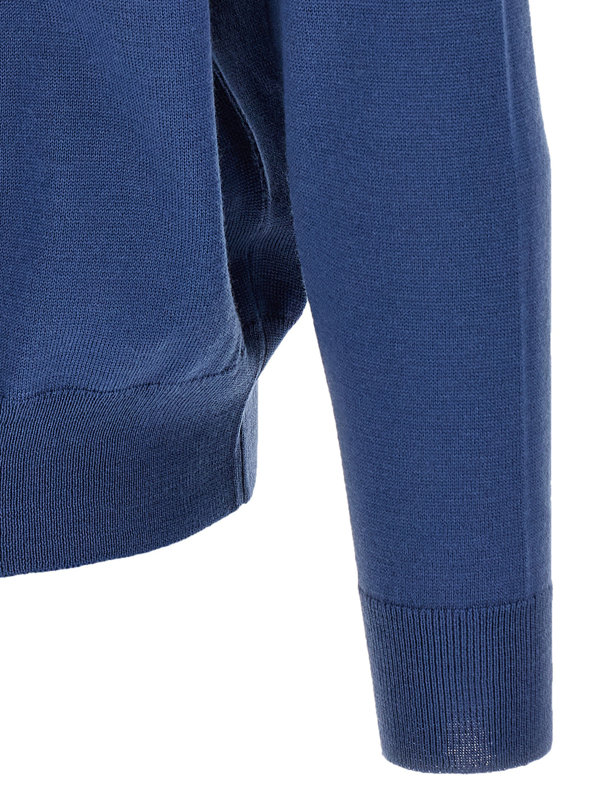 Blue Merino Wool Blouse