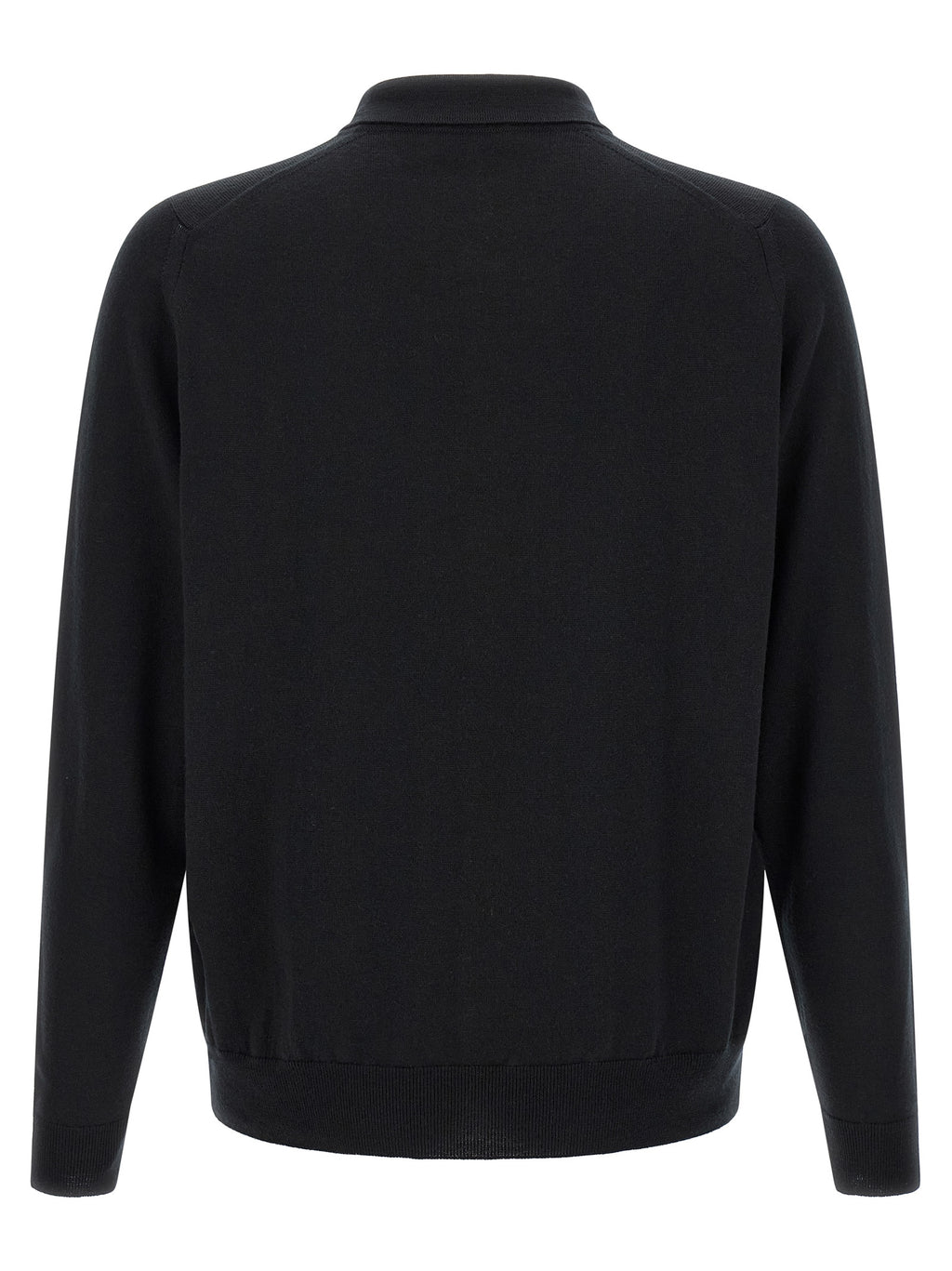 Black Merino Wool Blouse