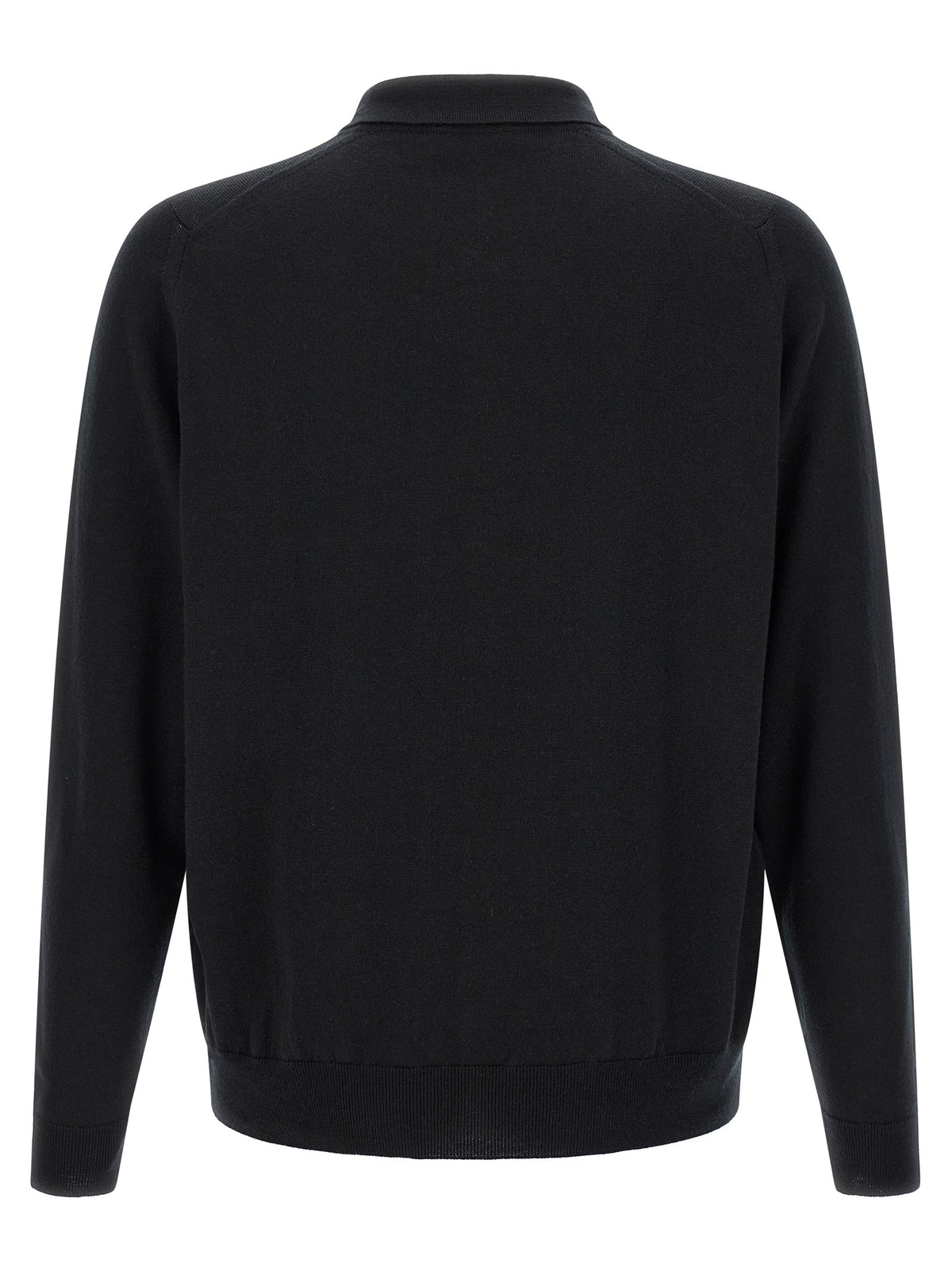 Black Merino Wool Blouse