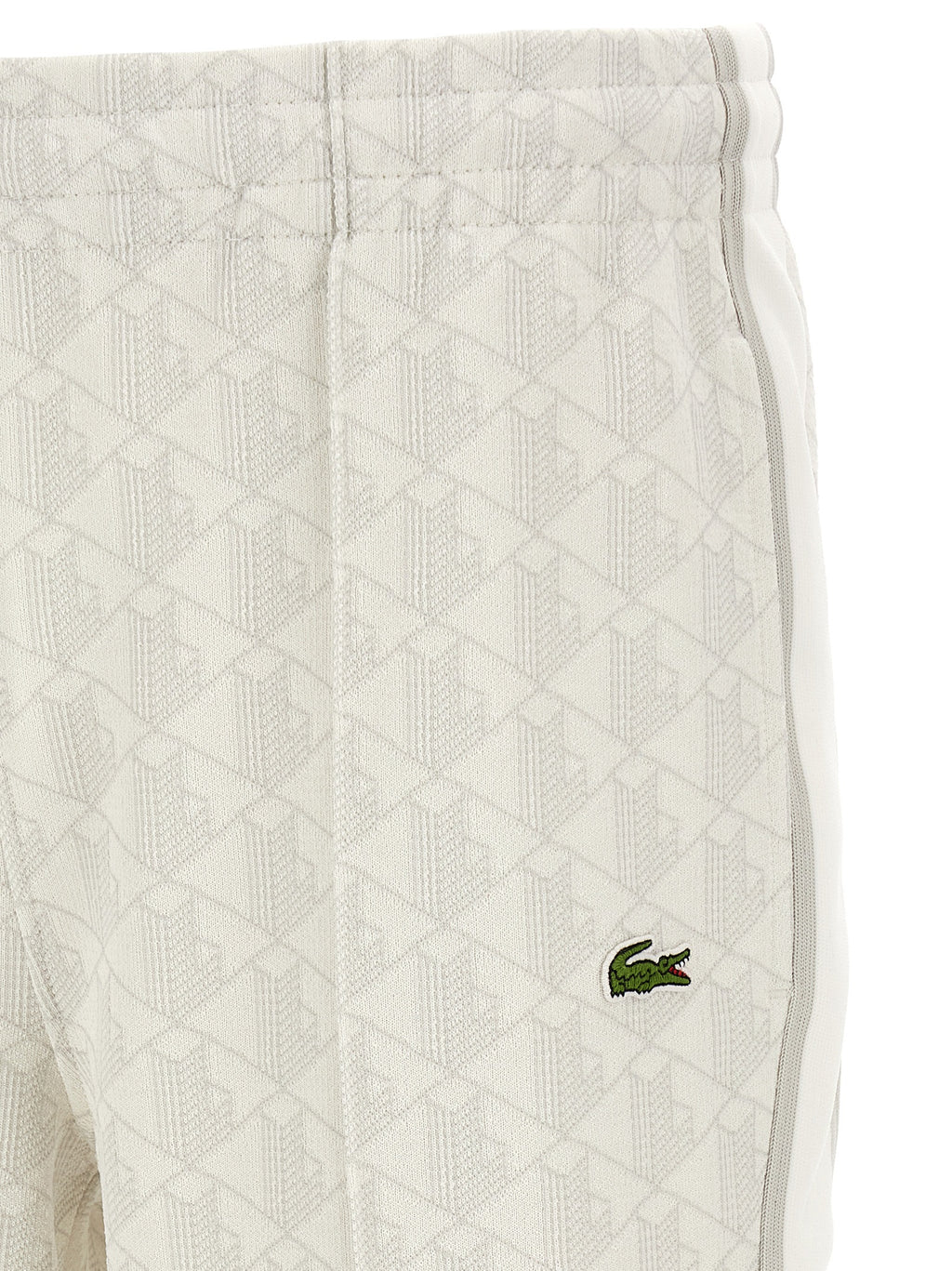 White Polyester Joggers (Workout Pants)