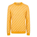 Orange Linen Men Sweater